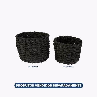 Cesto Organizador Aurora Azul/preto 15cm Diagonal