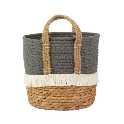 Cesto Organizador Zinnia Azul 27x27x22cm Casa&ideia