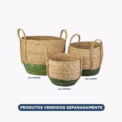 Cesto Organizador Lima Verde 32x32x29cm Casa&ideia