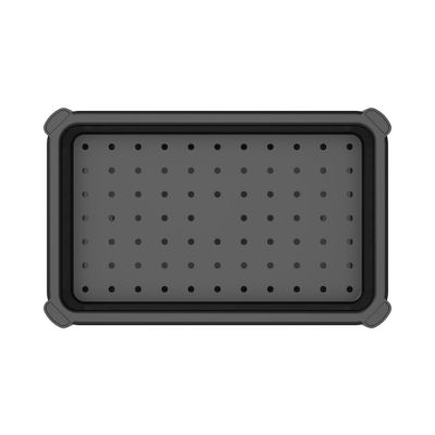 Estante Plástico 3 Prateleiras Geo Base Preto 76,5x36x23 Grifit