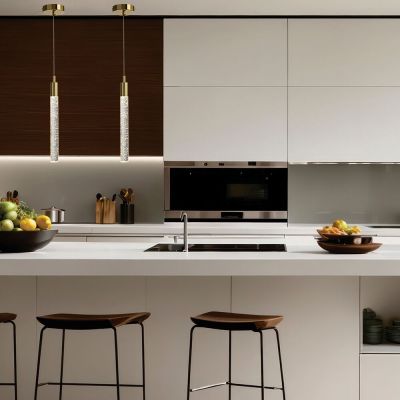 Pendente Branco 5w Zaira Ouro Bivolt Taschibra