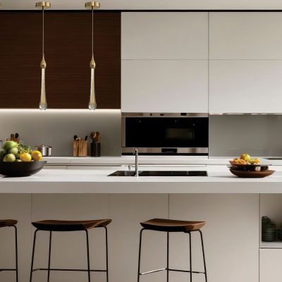 Pendente Branco 5w Romana Ouro Bivolt Taschibra