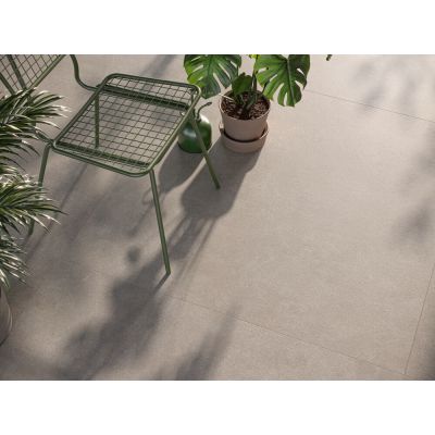 Porcelanato Quadra Greige Bege Retificado Externo ABS 90x90cm Roca