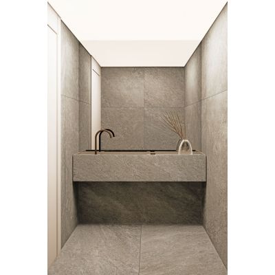 Porcelanato 90cm x 90cm Cite Itá Thomé Ext Carbono Ret Extra Eliane