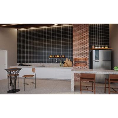 Revestimento de Parede 10x10cm Black Brilhante Extra Strufaldi