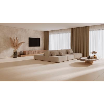 Piso Cerâmico Urban Greige Retificado Acetinado 75,5x75,5cm Incopisos