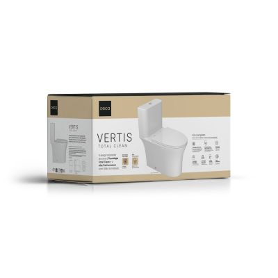 Kit Vaso Sanitário Com Caixa Acoplada Vertis 3l/6l Branco Deca