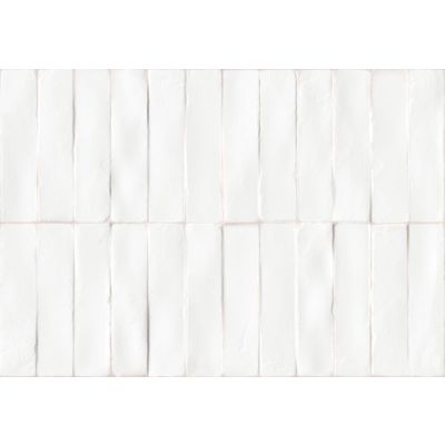 Revestimento Parede Tijoletas Matte White Retificado Natural 45x65cm Ceusa