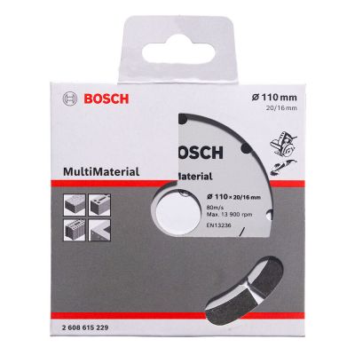 Disco Diamantado Segmentado 110mm Segmentado Cinza Bosch