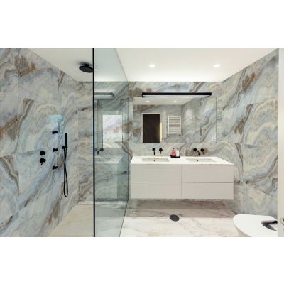 Revestimento de Parede Fênix Cinza/Azul Retificado Classe A 61x116cm Ilhabella