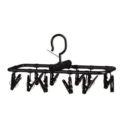 Mini Varal Dobrável para 12 Peças Preto Mor