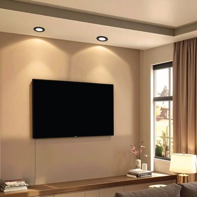 Spot LED Embutir Redondo 5W Preto 4000K Bivolt Vitralux