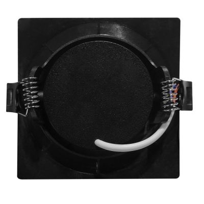 Spot LED Embutir Quadrado 5W Preto 4000K Bivolt Vitralux