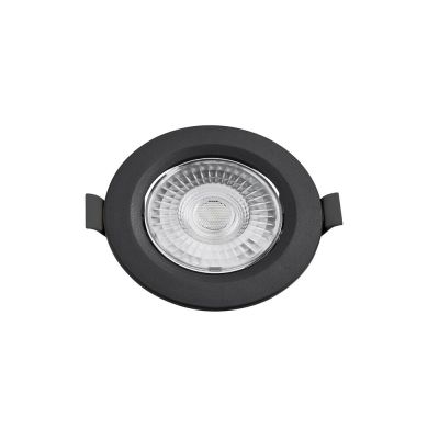 Spot LED Embutir Redondo 5W Preto 6500K Bivolt Vitralux