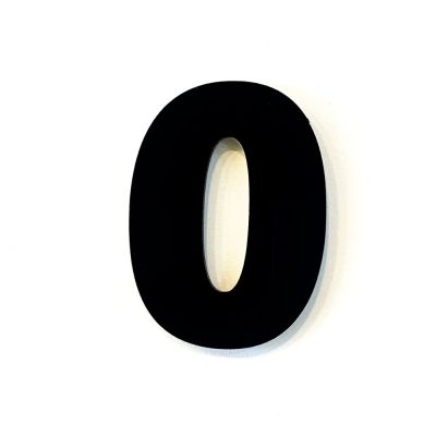 Numero Residencia 13cm Acm 0 Preto Kami Acrilicos