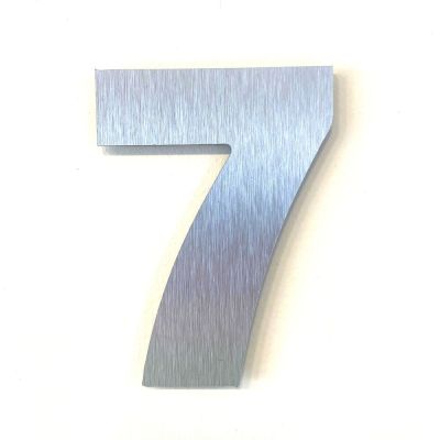 Numero Residencia 13cm Acm 7 Prata Esc Kami Acrilicos