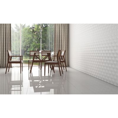 Porcelanato Pure White Retificado Polido 84x84cm Elizabeth