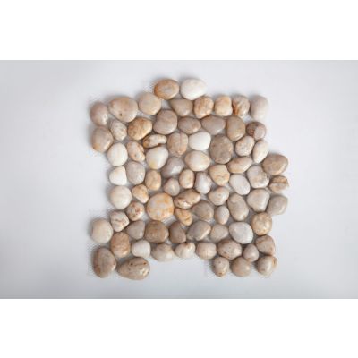 Seixo Bege Polido 30,5x30,5cm Glass Mosaic