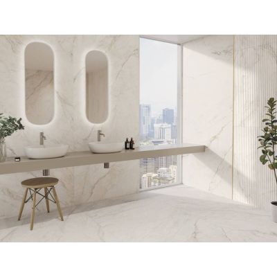 Porcelanato Apuano Oro Branco Retificado Natural 60x120cm Classe C Portobello