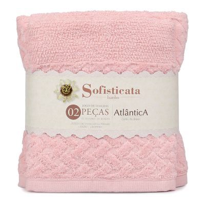 Jogo Toalhas 29cm x 23cm x 7 2 Pcs Finesse Atlântica