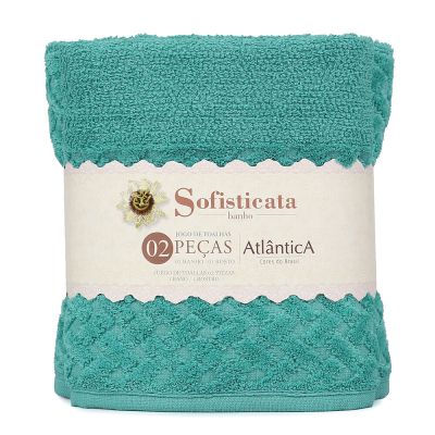 Jogo Toalhas 29cm x 23cm x 7 2 Pcs Finesse Atlântica