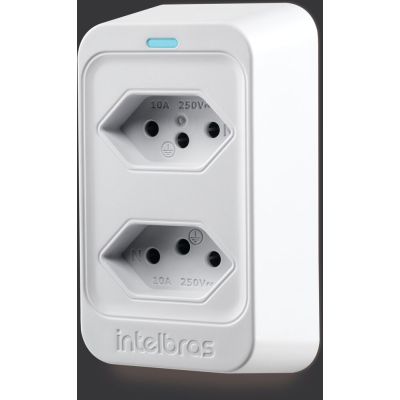 Dispositivo De Proteção Anti Surto 2 Tomadas 2p+t Eps302 Branco Bivolt