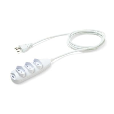 Extensao 3m 3 tomadas 2p+t 10a 3003 Branco Intelbras