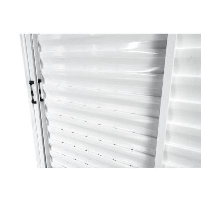Janela Veneziana de Correr Alumínio 1,00M X 1,50M 3 Folhas Standart Branca CRV