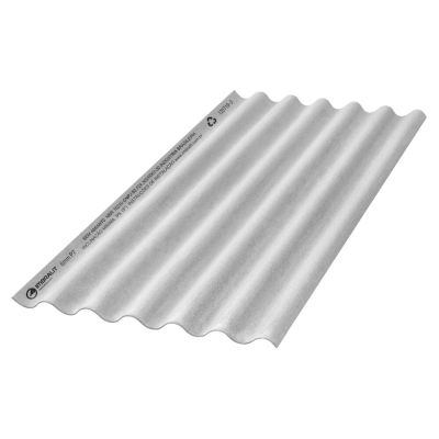 TELHA FIBROCIMENTO 1,10X2,44MX6MM . CINZA .