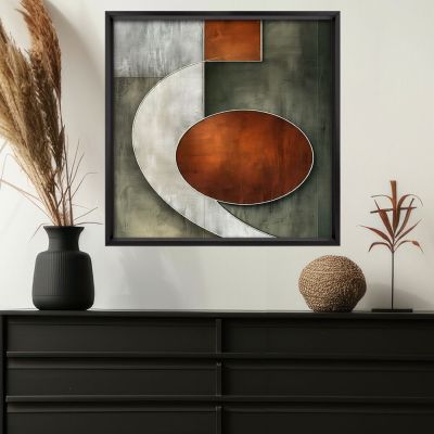 Quadro Abstrato 50CM X 50CM Tropical Artes