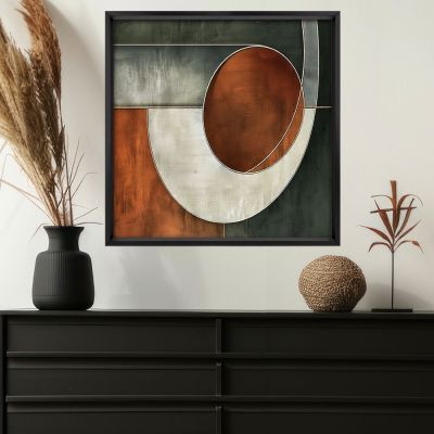 Quadro 50CM X 50CM Abstrato Tropical Artes