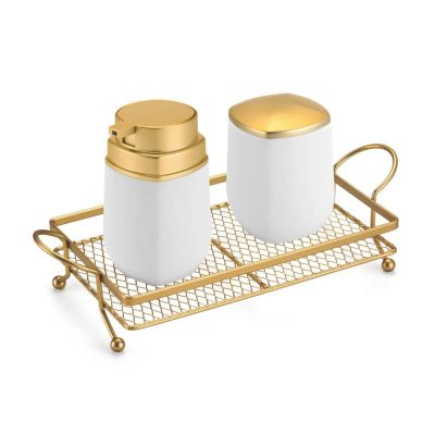 Bandeja Dourada 35CM X 18CM Arthi