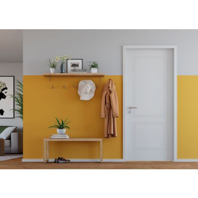 Rodapé Poliestireno 2,20M X 5CM X 8Mm Friso Branco Santa Luzia