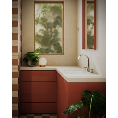 Misturador Bica Alta Leaf Curv Cromado 1/4 Volta Kohler