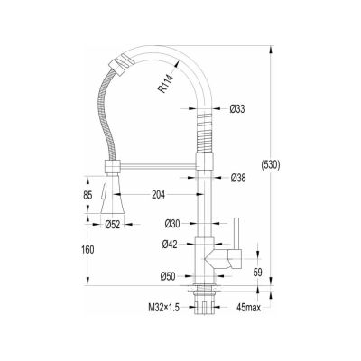Mist Monoc Coz Mesa Gourmet Preto Matte Celite