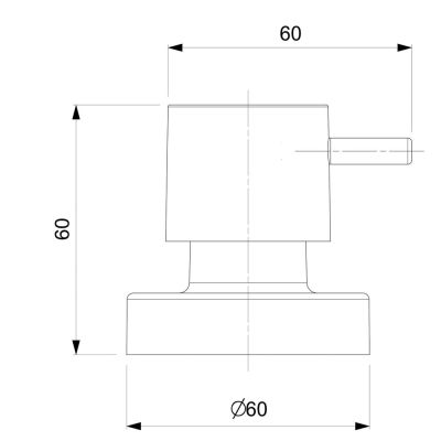 Acabamento de Registro 1/2" a 1" Basic Preto Matte Celite