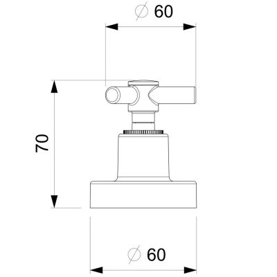 Acabamento de Registro 1/2" a 1" Bas Deca One Cromado Celite