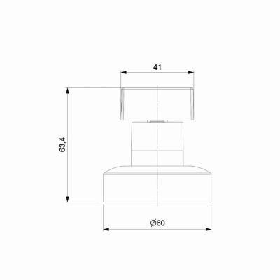 Acabamento de Registro 1/2" a 1" Bas Deca Flow Cromado Celite