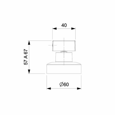 Acabamento De Registro 1/2" a 1" Bas Flow Preto Matte Celite