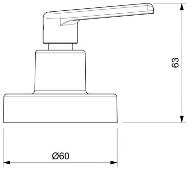 Acabamento De Registro 1/2" a 1" Bas Docol Smart-n Cromado Celite