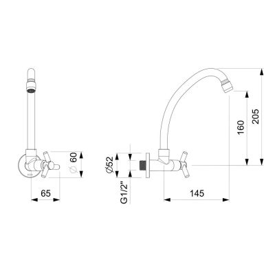 Torn Coz Parede One Cromado C/arej Celite