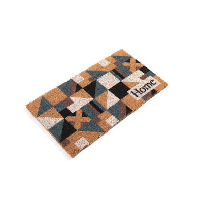 Capacho Fibra de Coco Mosaico Bege 33x60cm Kapazi