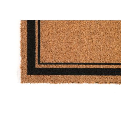 Capacho Fibra de Coco Moldura Bege 50x75cm Kapazi