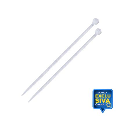 Abraçadeira 3,6x140mm Nylon Natural 100 Peças Bemfixa