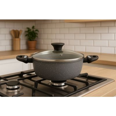 Caçarola Mythos Cinza 20cm Casa&Ideia Tognana