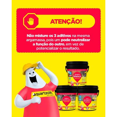 Adesivo Chapix Blanco para Argamassa e Chapisco 3,6L Quartzolit