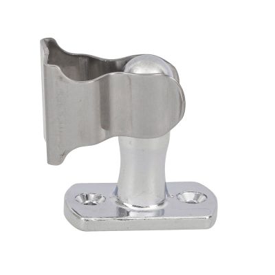 Prendedor de Porta União Mundial Piso e Parede Cromado