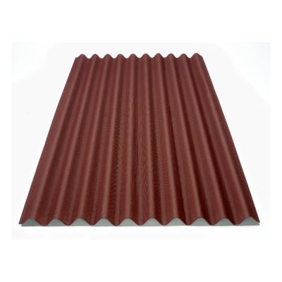 Telha Fibra Vegetal Ondulada 95x200cm 3mm Vermelha Onduline