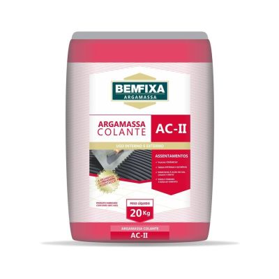 Argamassa AC2 Interno e Externo 20kg Cinza Bemfixa