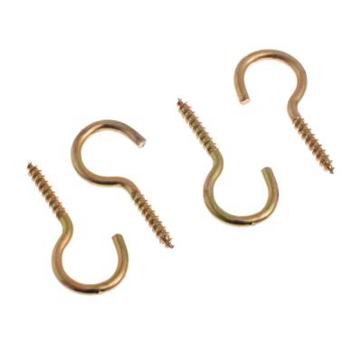 Gancho de Metal para Madeira 7215 4 Peças 17x60mm Bemfixa